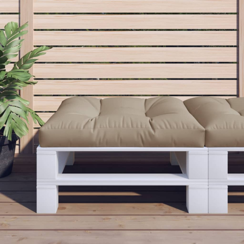 Produktbild för Palldyna taupe 70x70x12 cm tyg