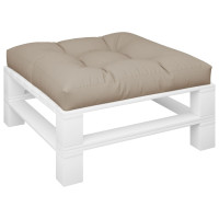 Produktbild för Palldyna taupe 70x70x12 cm tyg