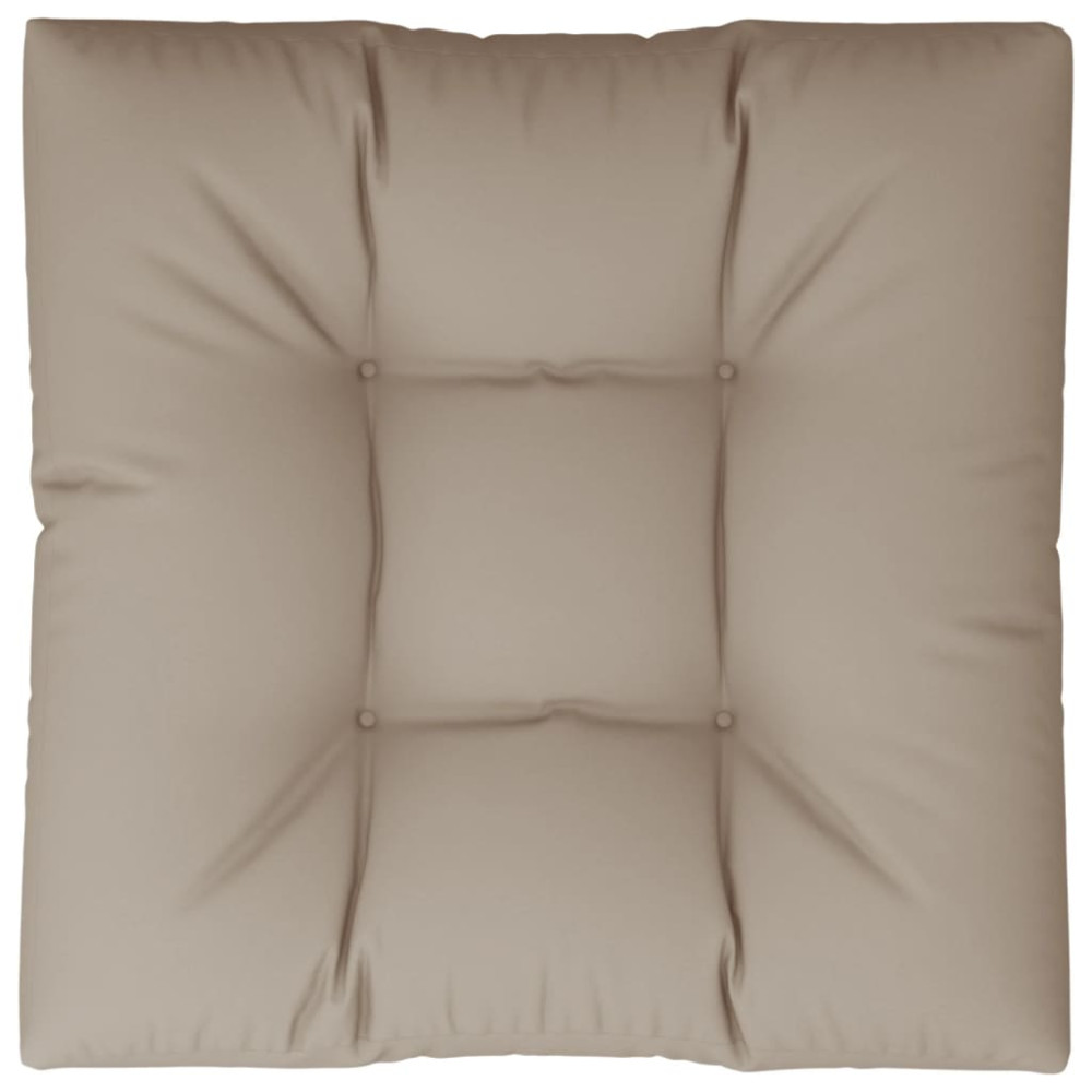 Produktbild för Palldyna taupe 70x70x12 cm tyg
