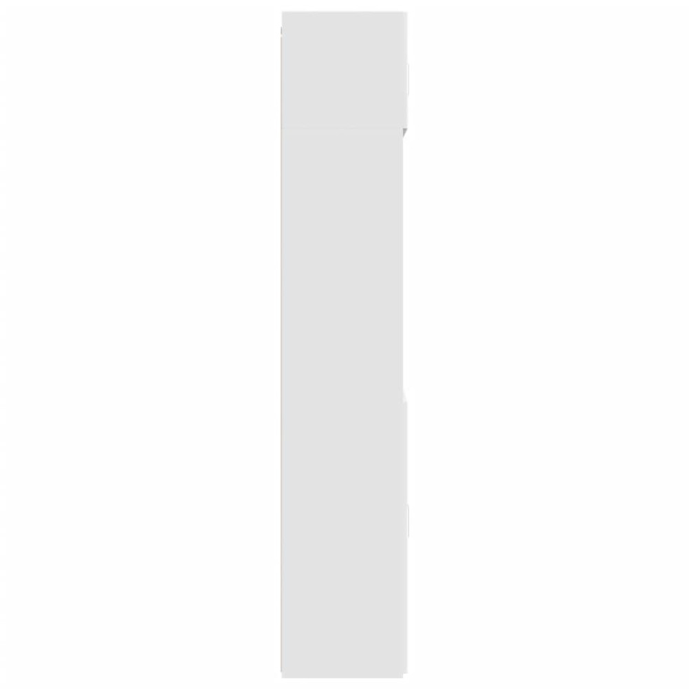 Produktbild för Förvaringsskåp vit 70x42,5x225 cm konstruerat trä