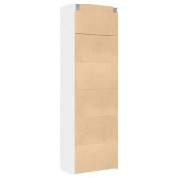 Produktbild för Förvaringsskåp vit 70x42,5x225 cm konstruerat trä