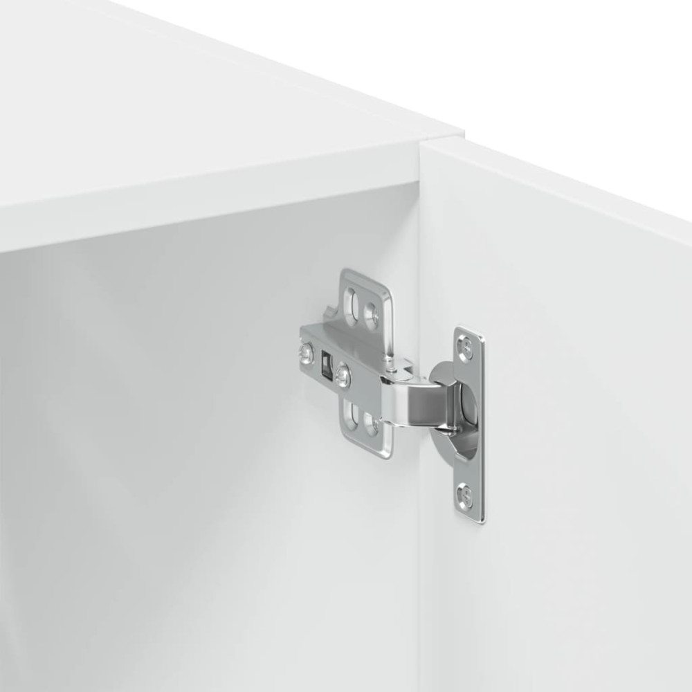 Produktbild för Förvaringsskåp vit 70x42,5x225 cm konstruerat trä