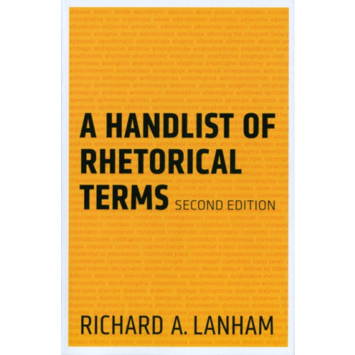 University of california press A Handlist of Rhetorical Terms (häftad, eng)