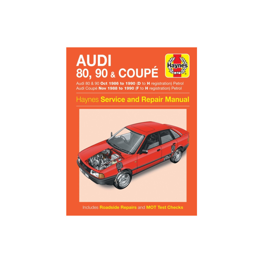 Produktbild för Audi 80, 90 & Coupe Petrol (Oct 86 - 90) Haynes Repair Manual (häftad, eng)