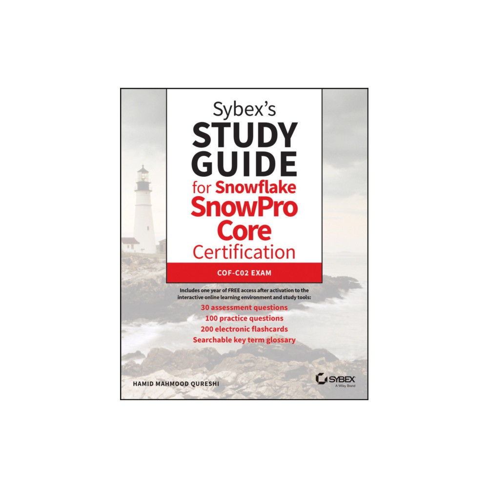 Produktbild för Sybex's Study Guide for Snowflake SnowPro Core Certification (häftad, eng)