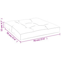 Produktbild för Palldyna grön 70x70x12 cm tyg