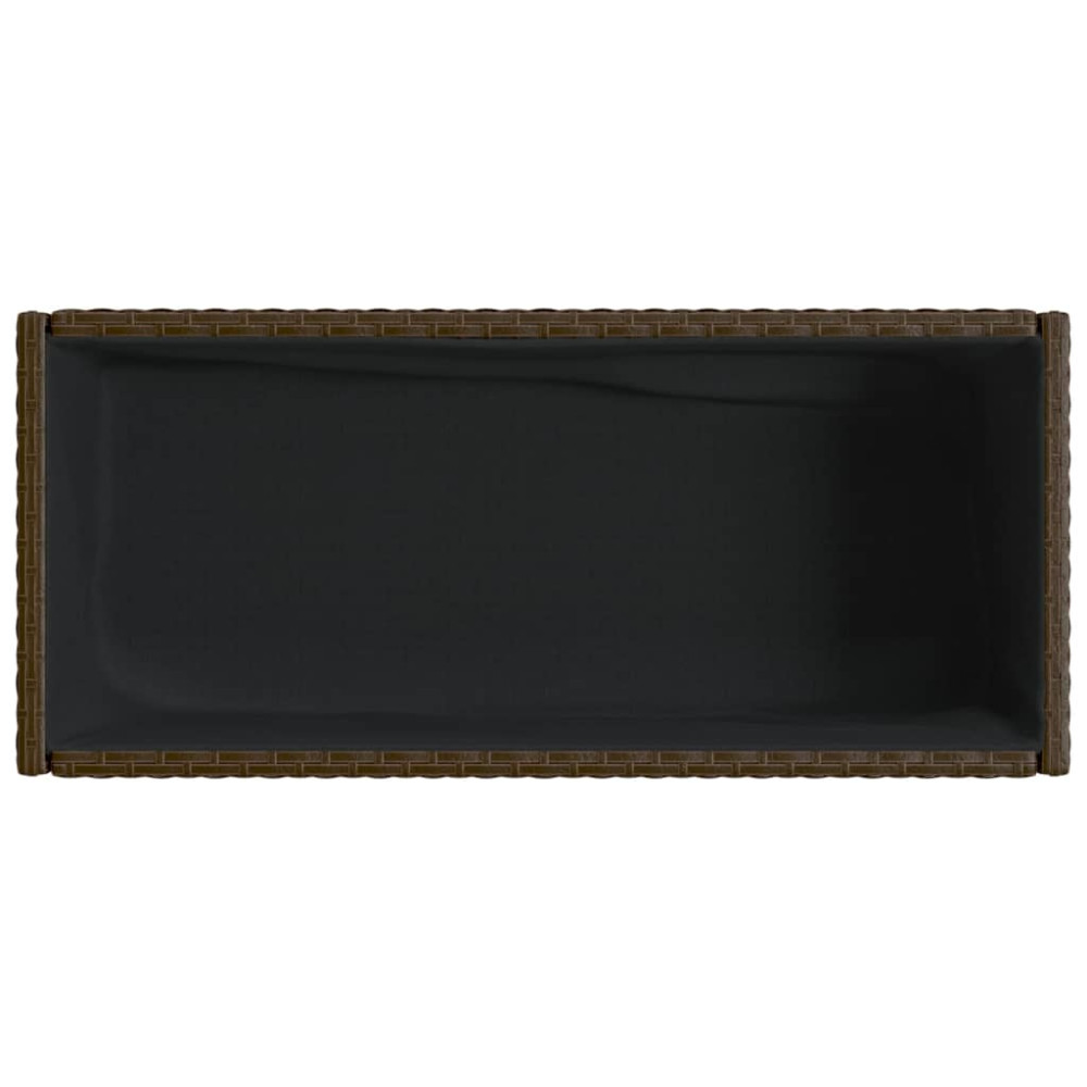 Produktbild för Odlingslådor med hylla 2 st brun 90x40x75 cm konstrotting