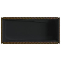 Produktbild för Odlingslådor med hylla 2 st brun 90x40x75 cm konstrotting