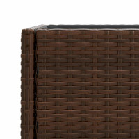 Produktbild för Odlingslådor med hylla 2 st brun 90x40x75 cm konstrotting