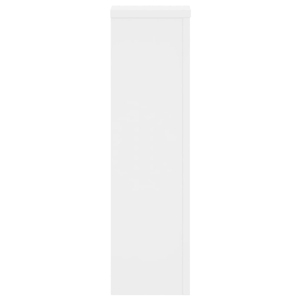Produktbild för Växtställ 2 st vit 17x17x60 cm konstruerat trä