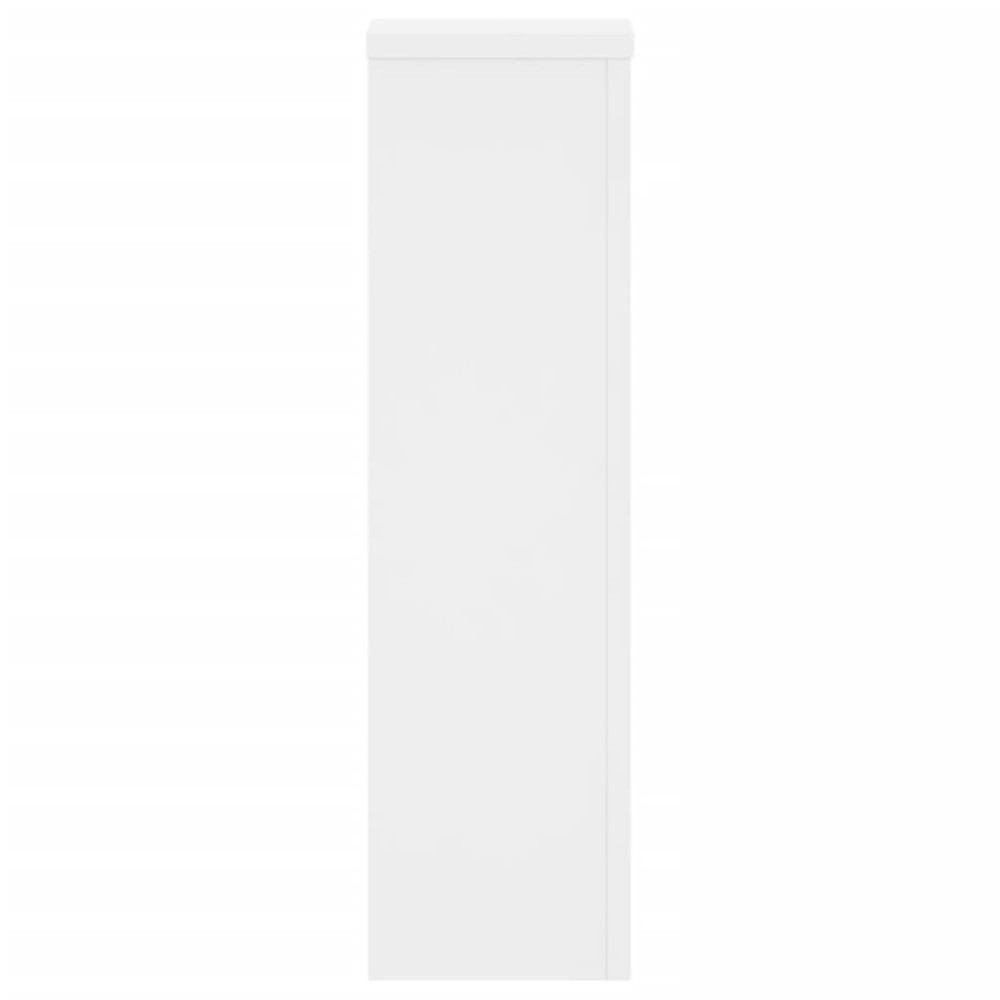 Produktbild för Växtställ 2 st vit 17x17x60 cm konstruerat trä