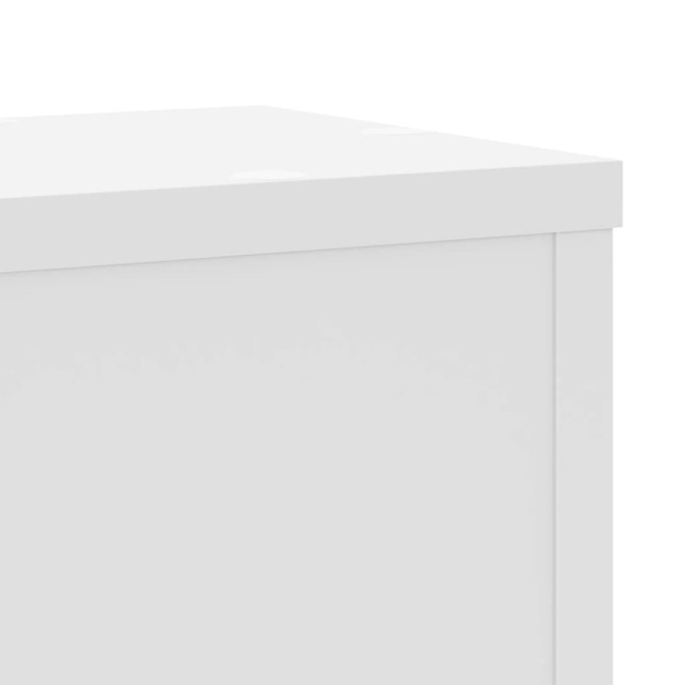 Produktbild för Växtställ 2 st vit 17x17x60 cm konstruerat trä