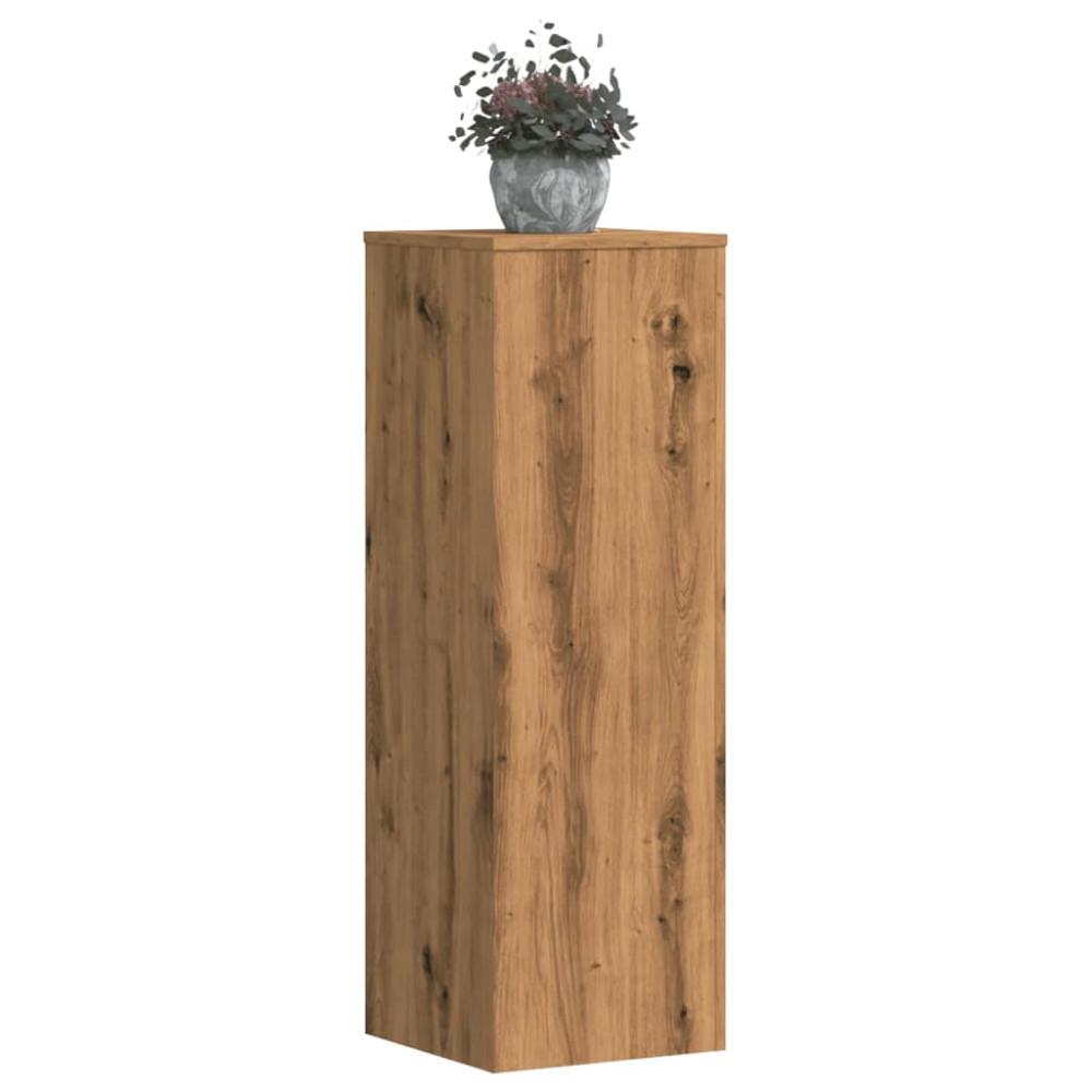 Produktbild för Växtställ ek 33x33x100 cm konstruerat trä