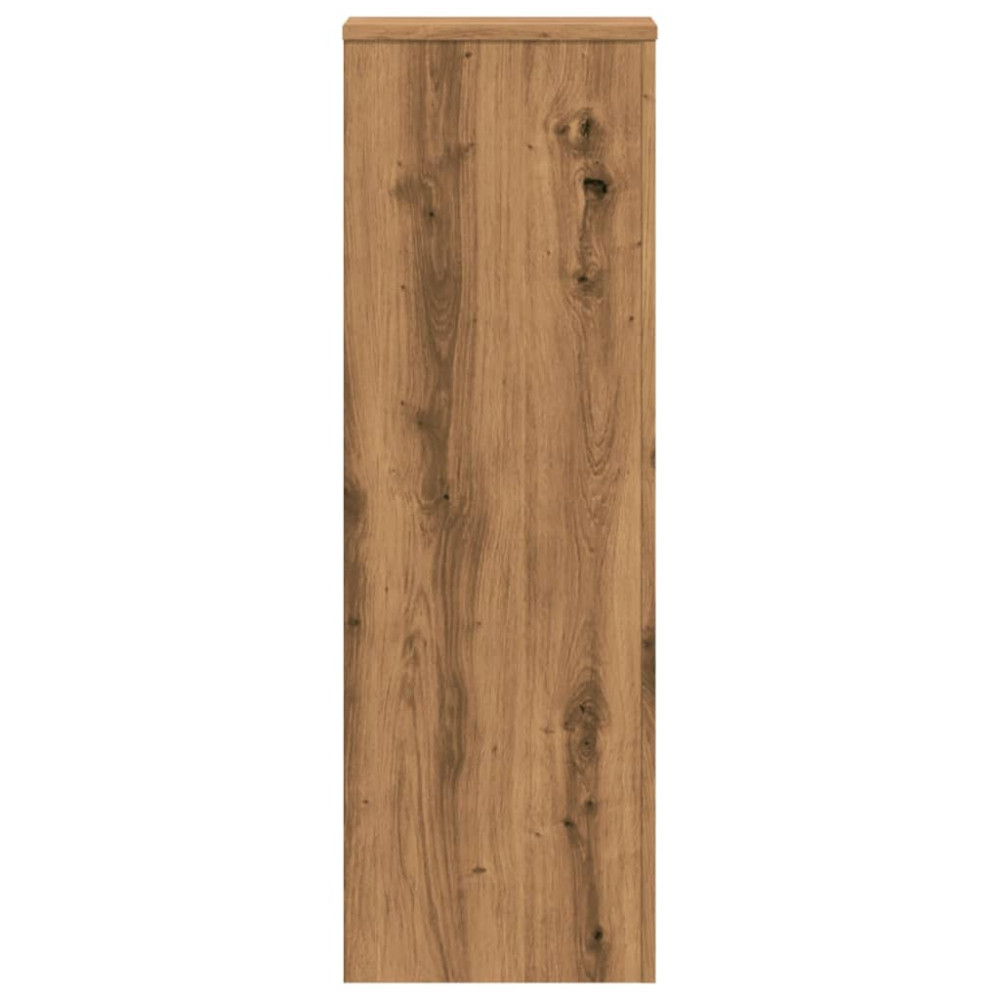 Produktbild för Växtställ ek 33x33x100 cm konstruerat trä