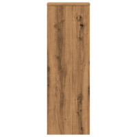 Produktbild för Växtställ ek 33x33x100 cm konstruerat trä