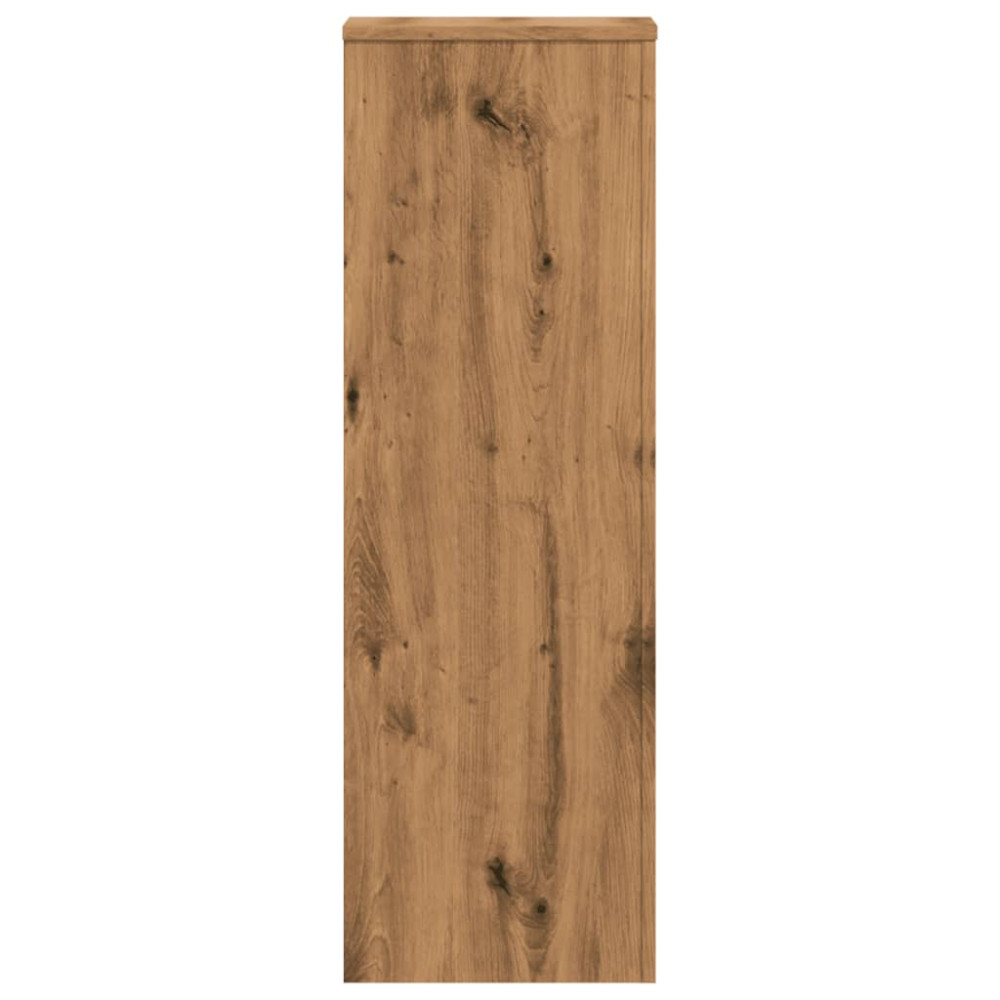 Produktbild för Växtställ ek 33x33x100 cm konstruerat trä