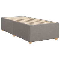 Produktbild för Ramsäng med madrass taupe 80x200 cm tyg