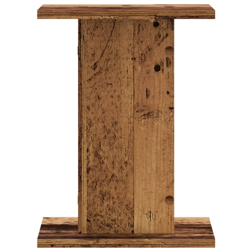 Produktbild för Växtställ 2 st åldrat trä 30x30x40 cm konstruerat trä