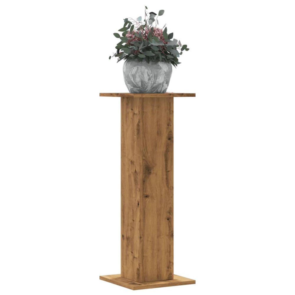 Produktbild för Växtställ 2 st ek 30x30x80 cm konstruerat trä
