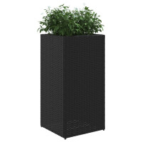 Produktbild för Odlingslådor 2 st svart 40x40x80 cm konstrotting