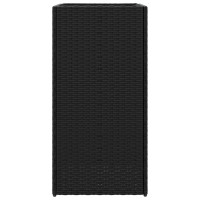 Produktbild för Odlingslådor 2 st svart 40x40x80 cm konstrotting