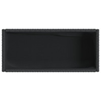 Produktbild för Odlingslådor med hylla 2 st svart 70x28x70 cm konstrotting