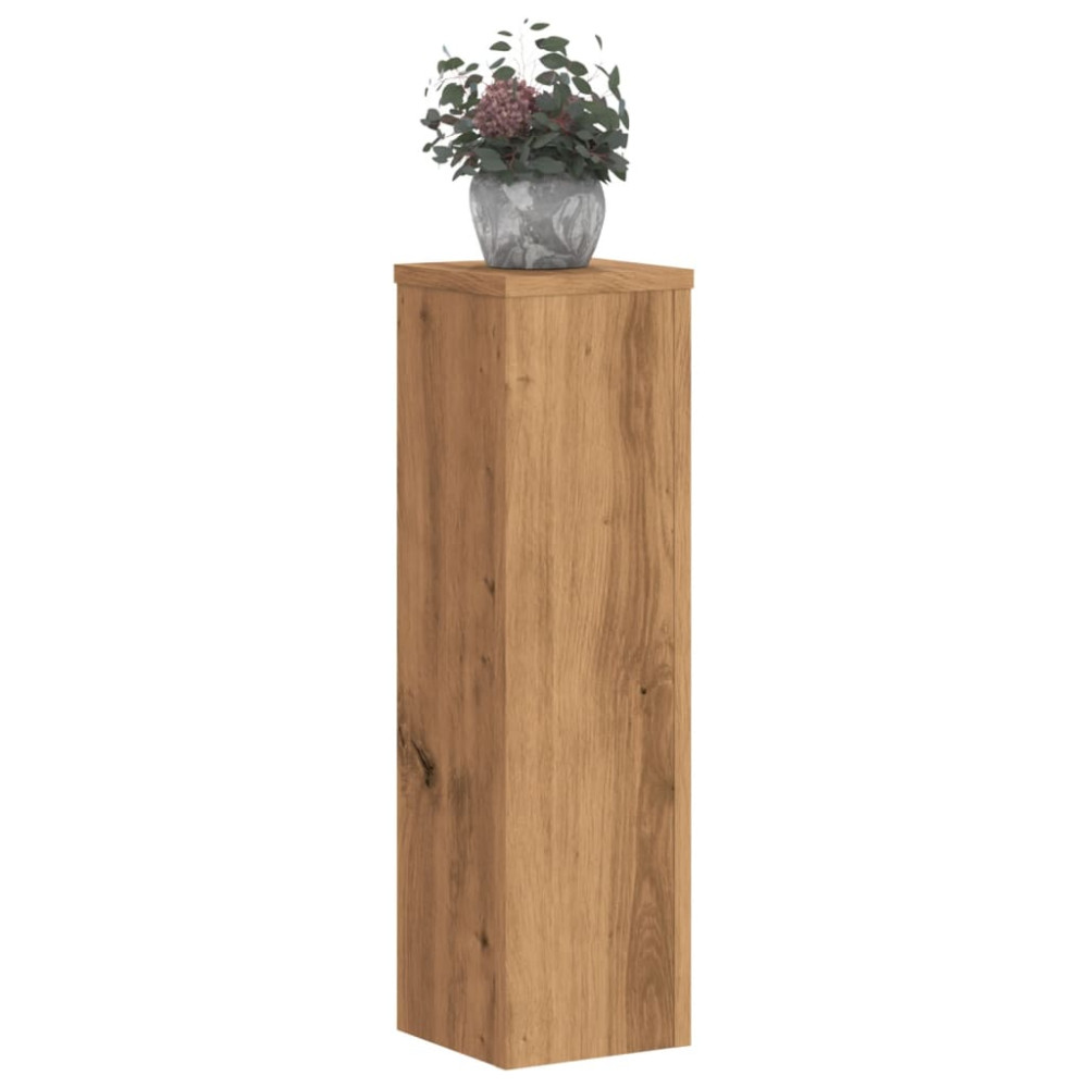 Produktbild för Växtställ 2 st ek 17x17x60 cm konstruerat trä