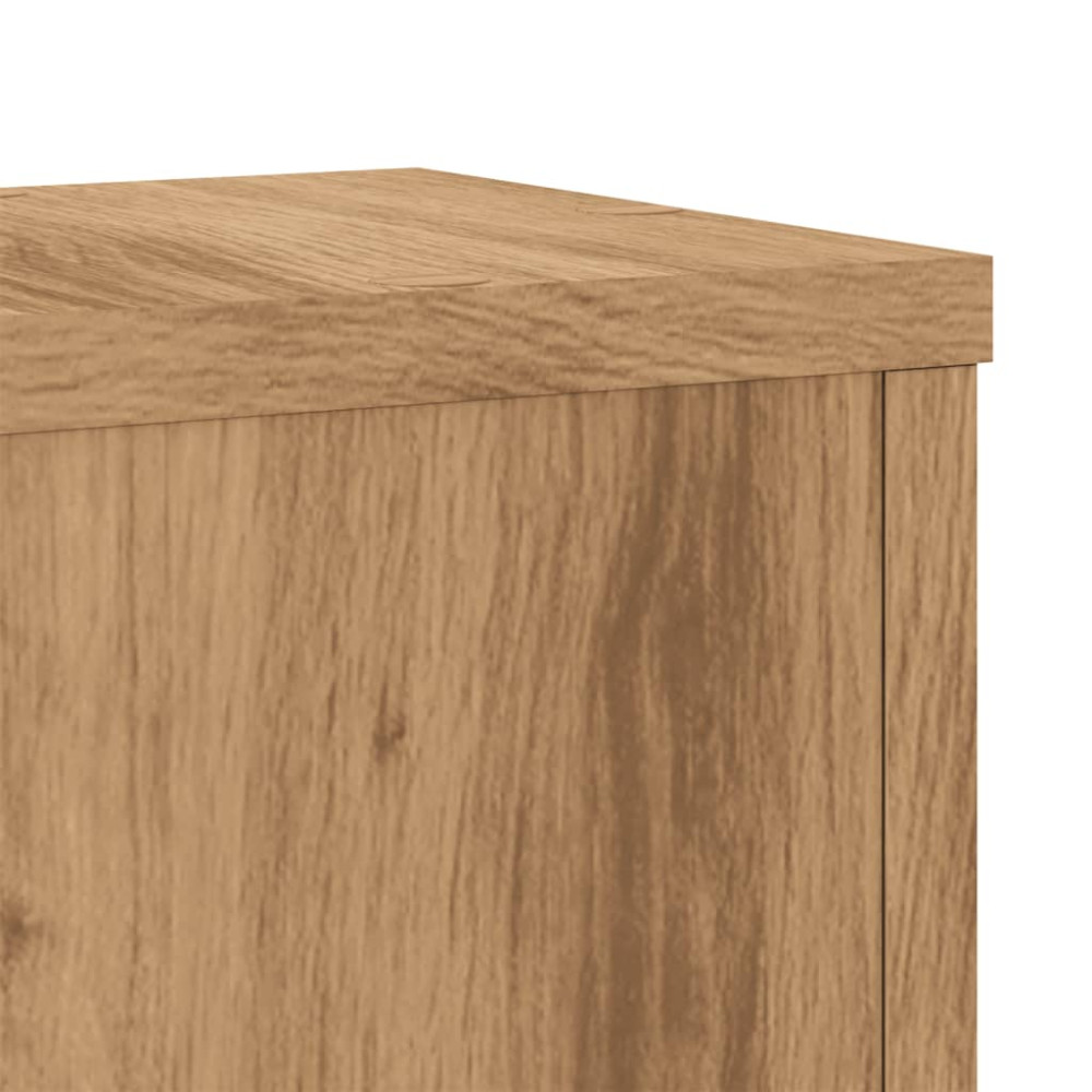 Produktbild för Växtställ 2 st ek 17x17x60 cm konstruerat trä