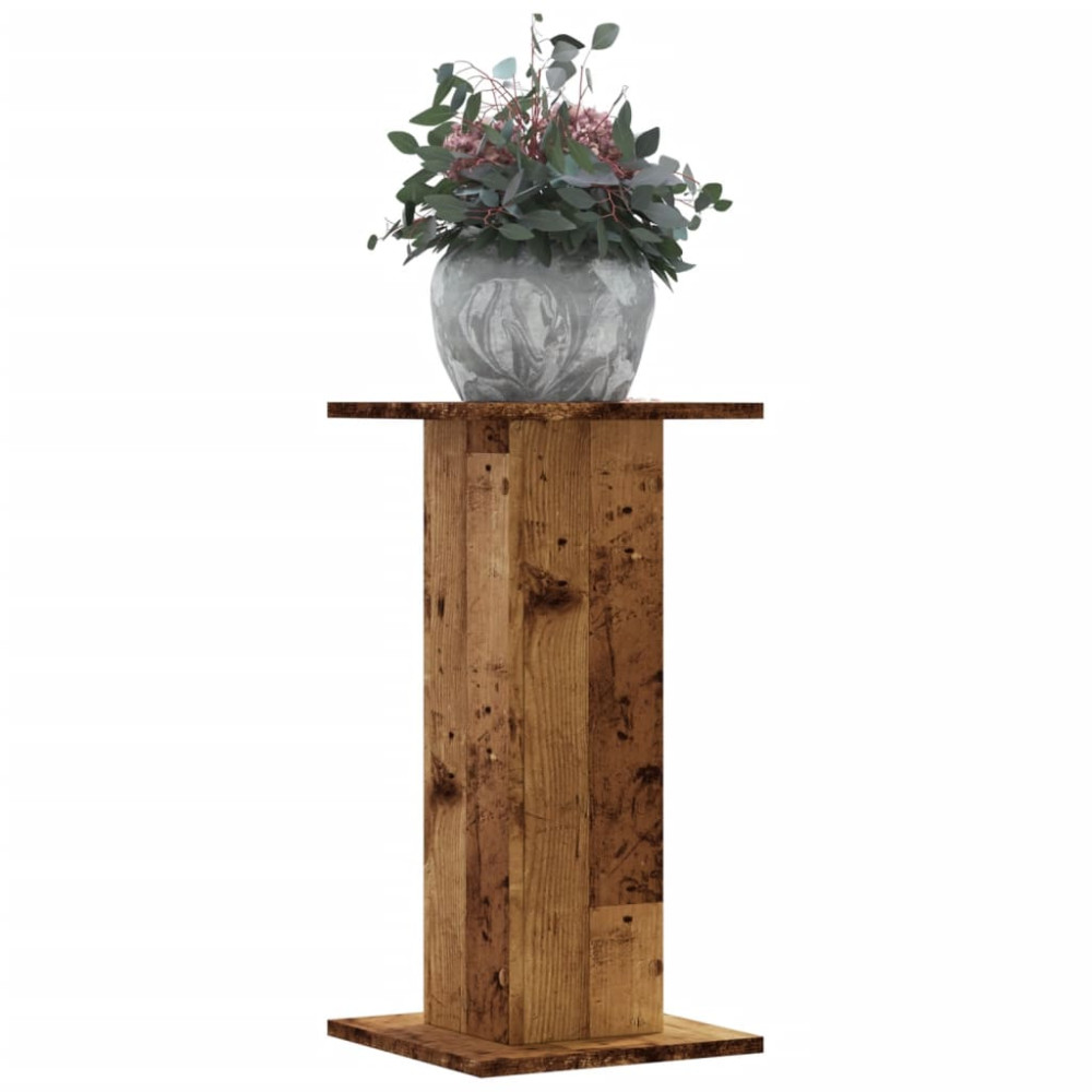 Produktbild för Växtställ 2 st åldrat trä 30x30x60 cm konstruerat trä