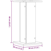 Produktbild för Växtställ 2 st åldrat trä 30x30x60 cm konstruerat trä