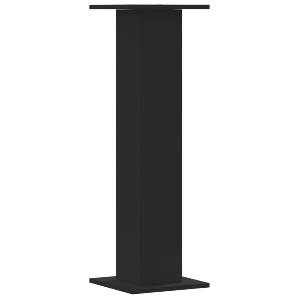 Produktbild för Växtställ 2 st svart 30x30x95 cm konstruerat trä