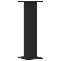 Produktbild för Växtställ 2 st svart 30x30x95 cm konstruerat trä