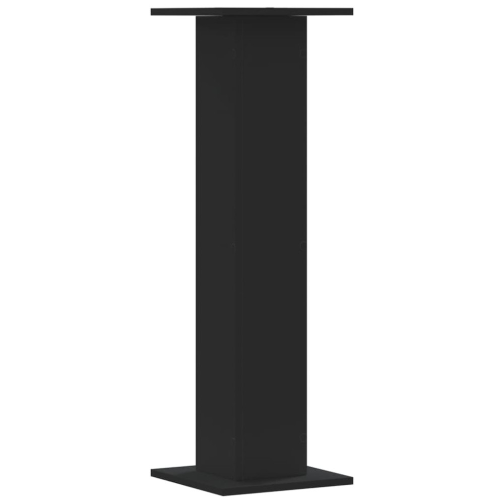 Produktbild för Växtställ 2 st svart 30x30x95 cm konstruerat trä