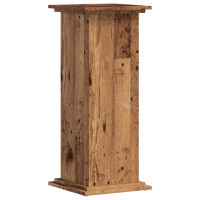 Produktbild för Växtställ åldrat trä 33x33x80 cm konstruerat trä