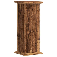 Produktbild för Växtställ åldrat trä 33x33x80 cm konstruerat trä