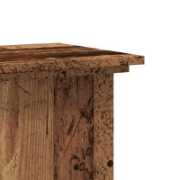 Produktbild för Växtställ åldrat trä 33x33x80 cm konstruerat trä