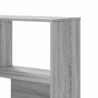 Produktbild för Bokhylla hörn 4 hyllplan grå sonoma 85x85x140cm konstruerat trä