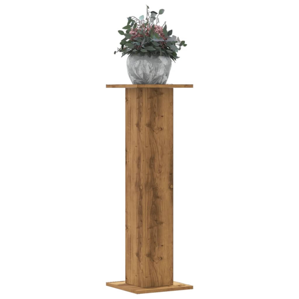 Produktbild för Växtställ 2 st ek 30x30x95 cm konstruerat trä