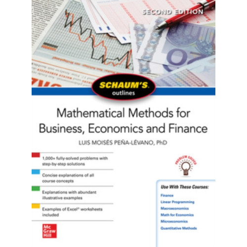 McGraw-Hill Education Schaum's Outline of Mathematical Methods for Business, Economics and Finance, Second Edition (häftad, eng)