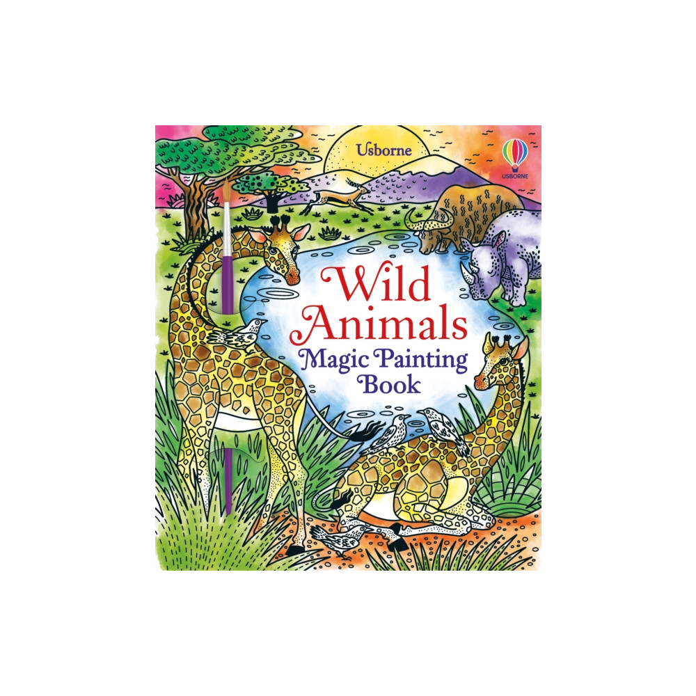 Produktbild för Wild Animals Magic Painting Book (häftad, eng)