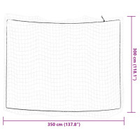 Produktbild för Lastnät med elastiskt rep vit 3,5x3 m PP