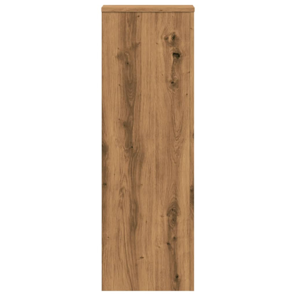 Produktbild för Växtställ 2 st ek 33x33x100 cm konstruerat trä