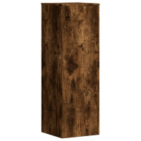 Produktbild för Växtställ 2 st rökfärgad ek 33x33x100 cm konstruerat trä