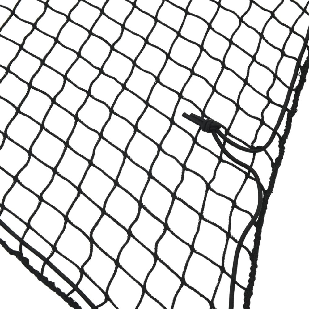 Produktbild för Lastnät med elastiskt rep svart 5x3 m PP