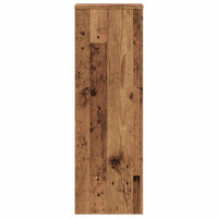 Produktbild för Växtställ 2 st åldrat trä 33x33x100 cm konstruerat trä