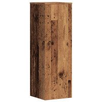 Produktbild för Växtställ 2 st åldrat trä 33x33x100 cm konstruerat trä