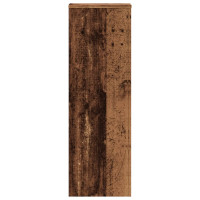 Produktbild för Växtställ 2 st åldrat trä 33x33x100 cm konstruerat trä