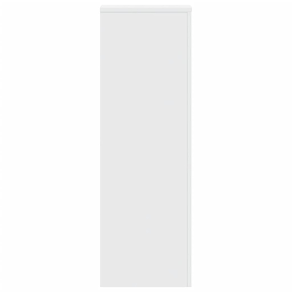 Produktbild för Växtställ 2 st vit 33x33x100 cm konstruerat trä