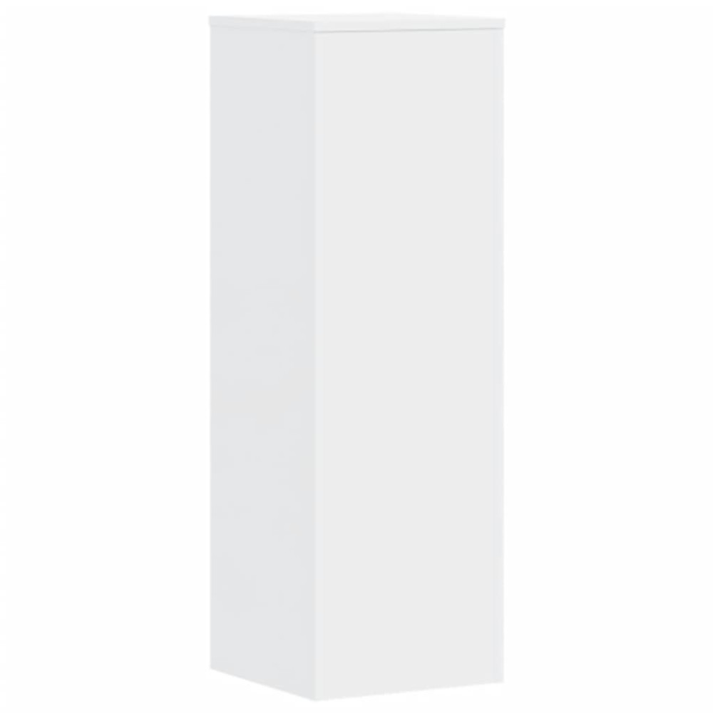 Produktbild för Växtställ 2 st vit 33x33x100 cm konstruerat trä