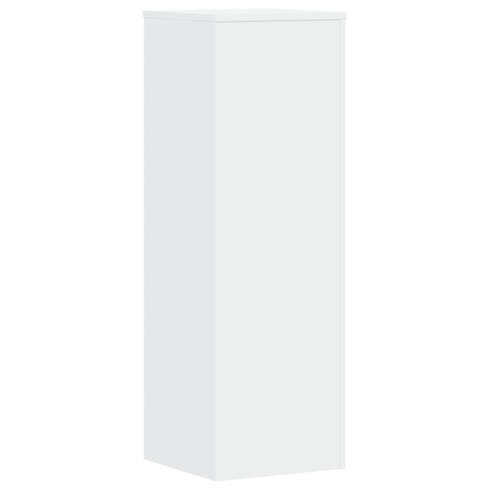 Produktbild för Växtställ 2 st vit 33x33x100 cm konstruerat trä